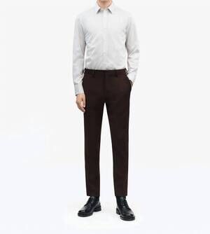 NEW TIGER OF SWEDEN adley striped dress shirt in grey